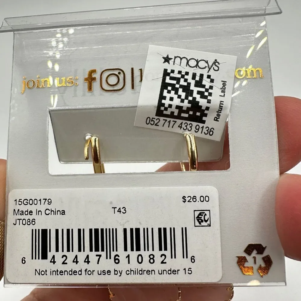 NWT Lonna & Lilly Pink kite shaped, gold tone‎ dangle earrings!